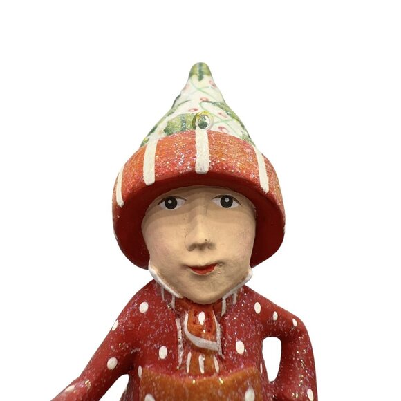 Patience Brewster Krinkles Dash Away Vixen’s Painter Elf Ornament 4.5” - Picture 2 of 6
